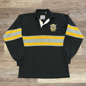 Vintage Beast of New Haven AHL Hockey Team Rugby Style Polo Shirt 1990s Men’s XL
